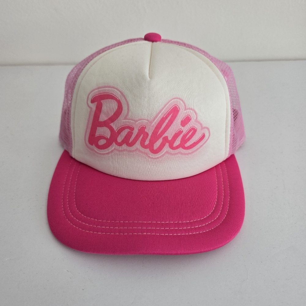 Barbie Pink and White Adult Snapback Cap